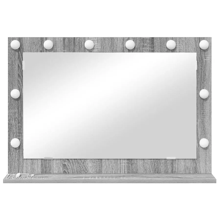 Miroir de vanité Rectangulaire Gris Sonoma 80 x 55 x 18 cm - 4