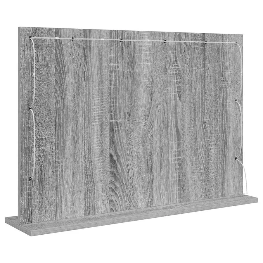 Miroir de vanité Rectangulaire Gris Sonoma 80 x 55 x 18 cm - 6
