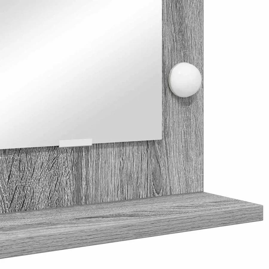 Miroir de vanité Rectangulaire Gris Sonoma 80 x 55 x 18 cm - 7