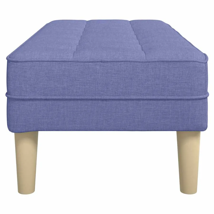 banc avec coussin Bleu denim 113 x 57 x 39 cm tissu - 5