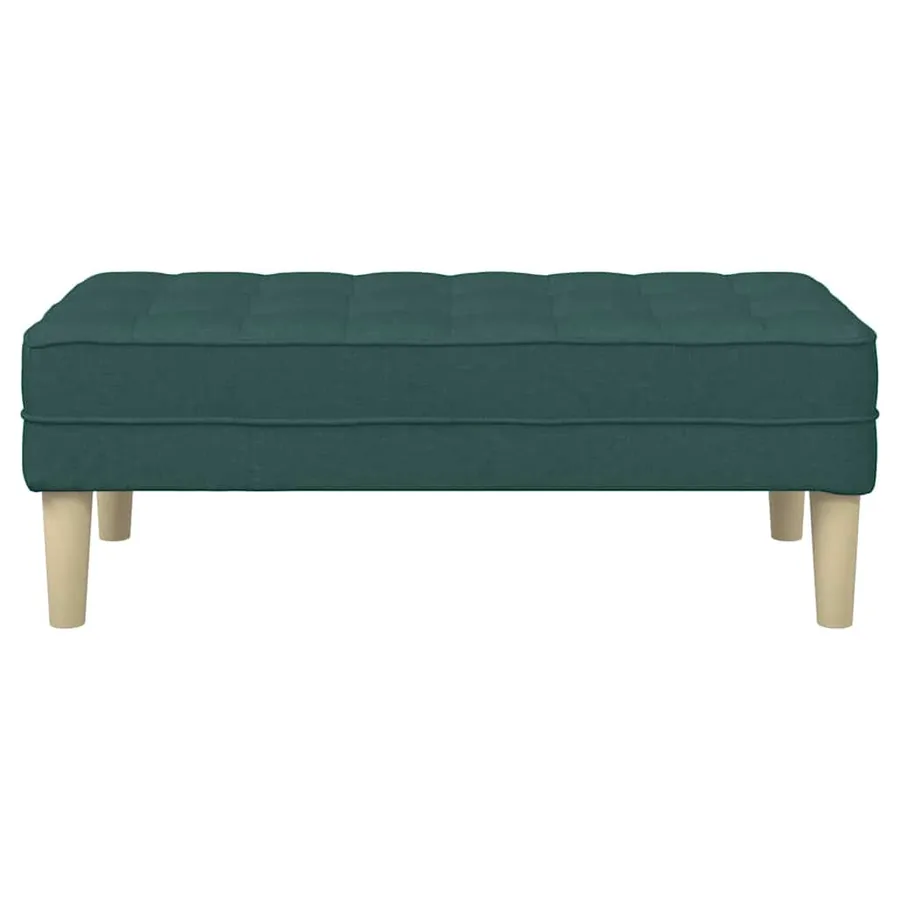 banc avec coussin Vert foncé 113 x 57 x 39 cm tissu - 4