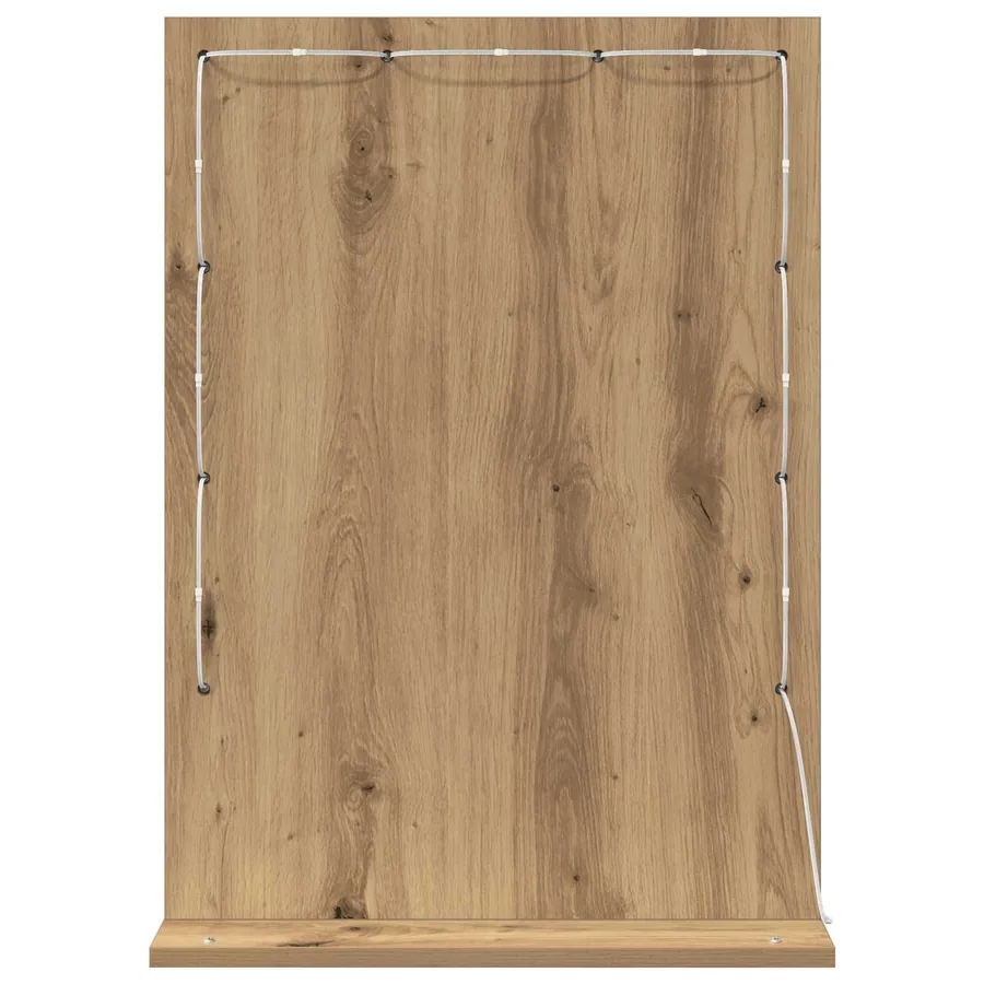 Miroir de vanité Chêne artisanal 70 x 50 x 18 cm Rectangulaire - 6