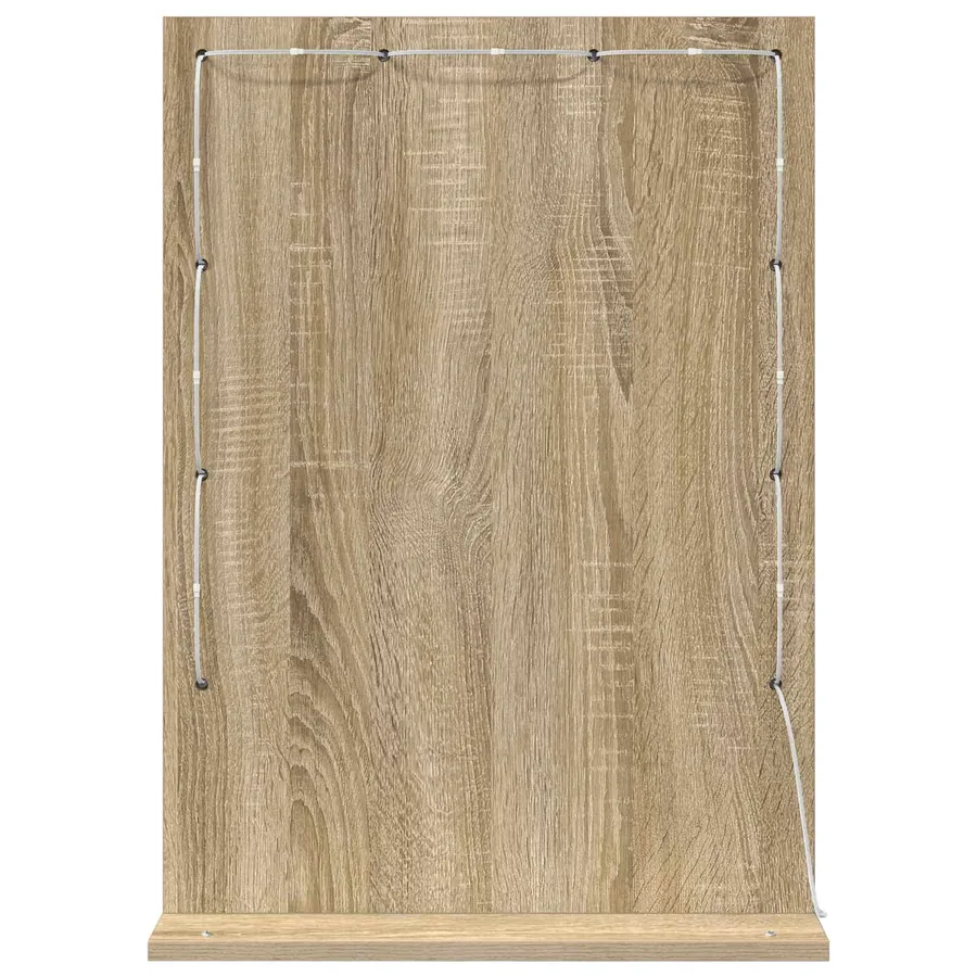 Miroir de vanité Rectangulaire Chêne Sonoma 70 x 50 x 18 cm - 6