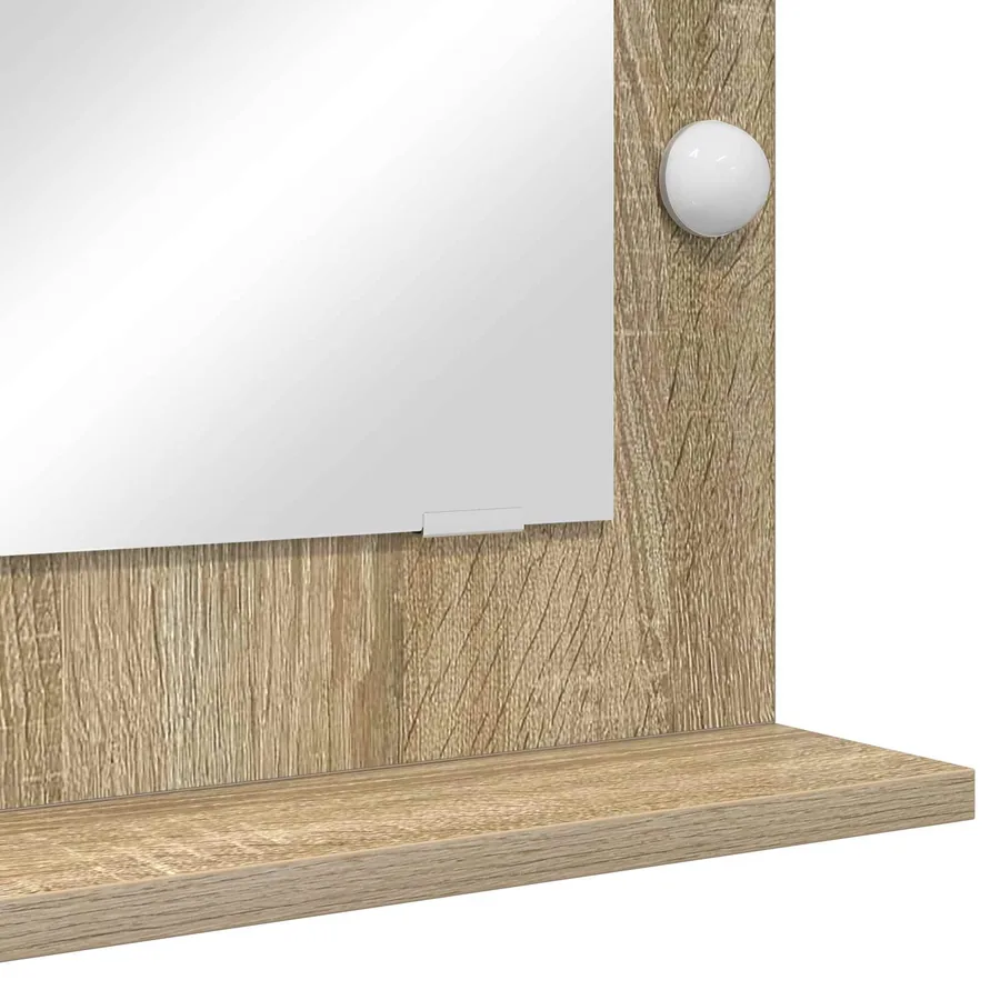 Miroir de vanité Rectangulaire Chêne Sonoma 70 x 50 x 18 cm - 7