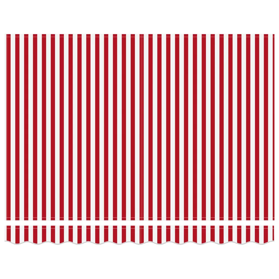 Auvent rétractable Rouge et Blanc 350 x 250 cm - 6