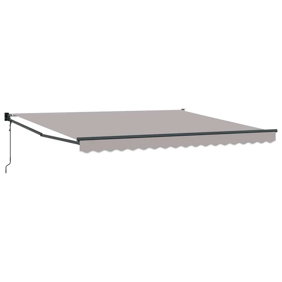 Auvent rétractable Gris clair 400 × 300 cm Polyester et métal - 2