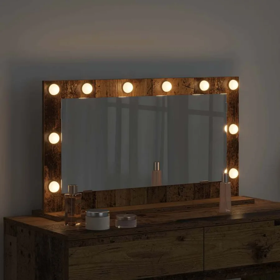 Miroir de vanité Rectangulaire Bois ancien 80 x 45 x 18 cm - 3