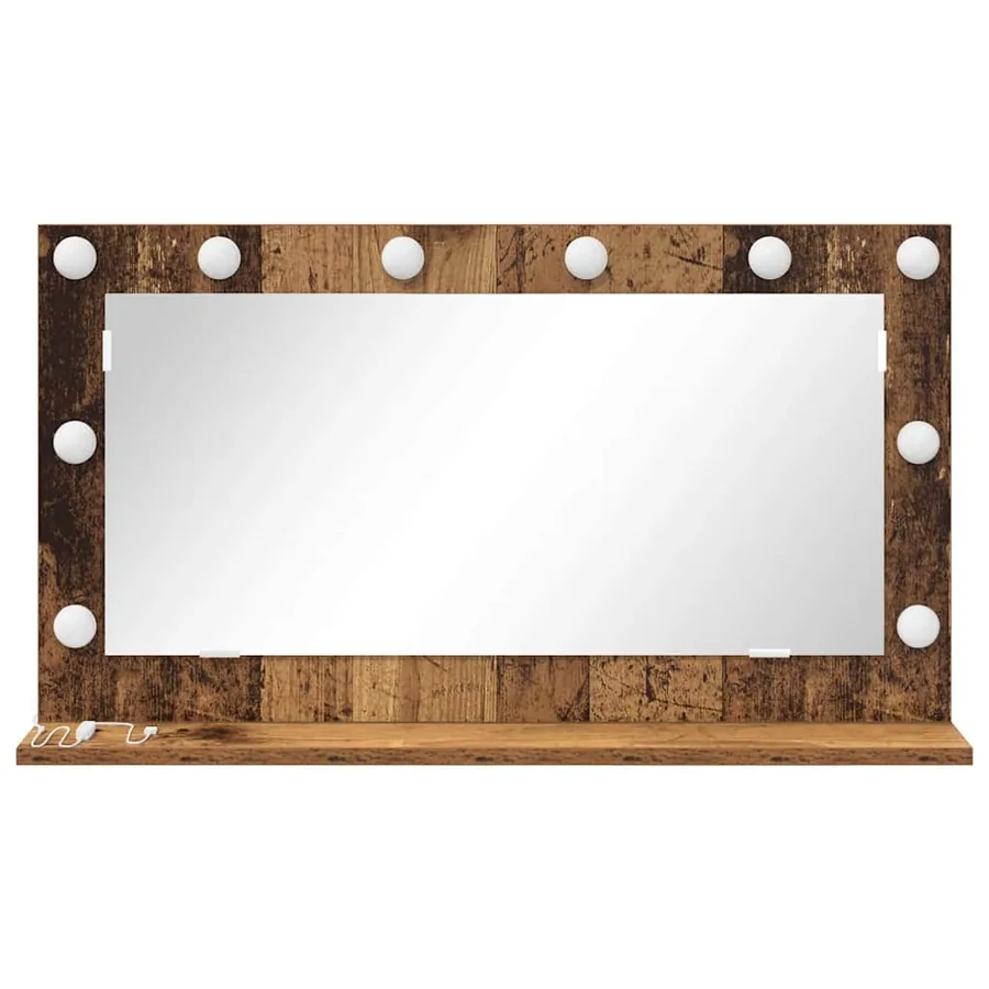 Miroir de vanité Rectangulaire Bois ancien 80 x 45 x 18 cm - 4