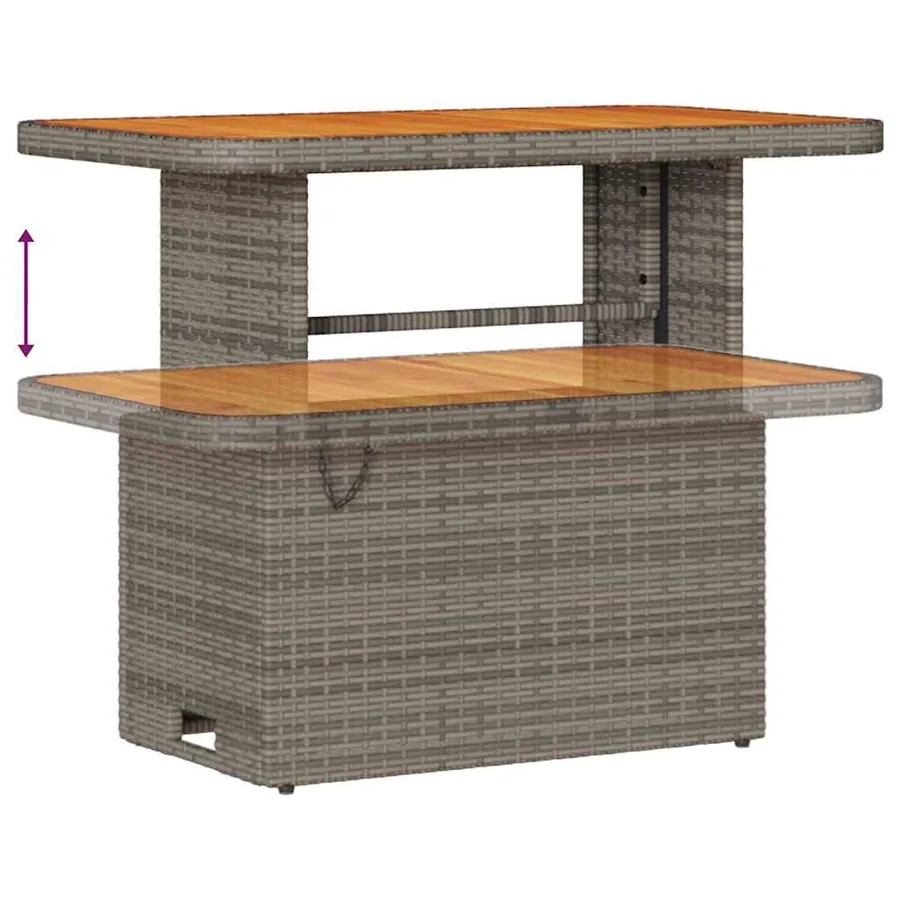 Ensemble de canapé de jardin avec coussin 9 pcs Gris - 9