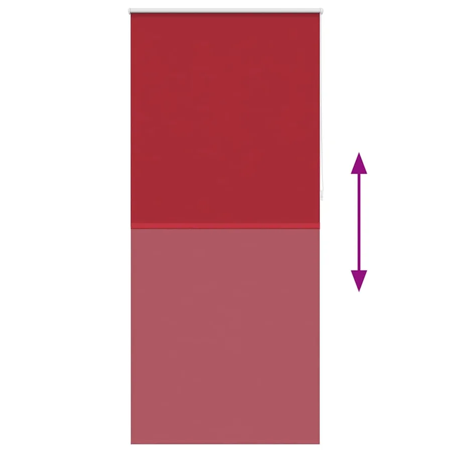 Store enrouleur occultant 84,4 x 230 cm, largeur du tissu 80 cm, rouge - 9