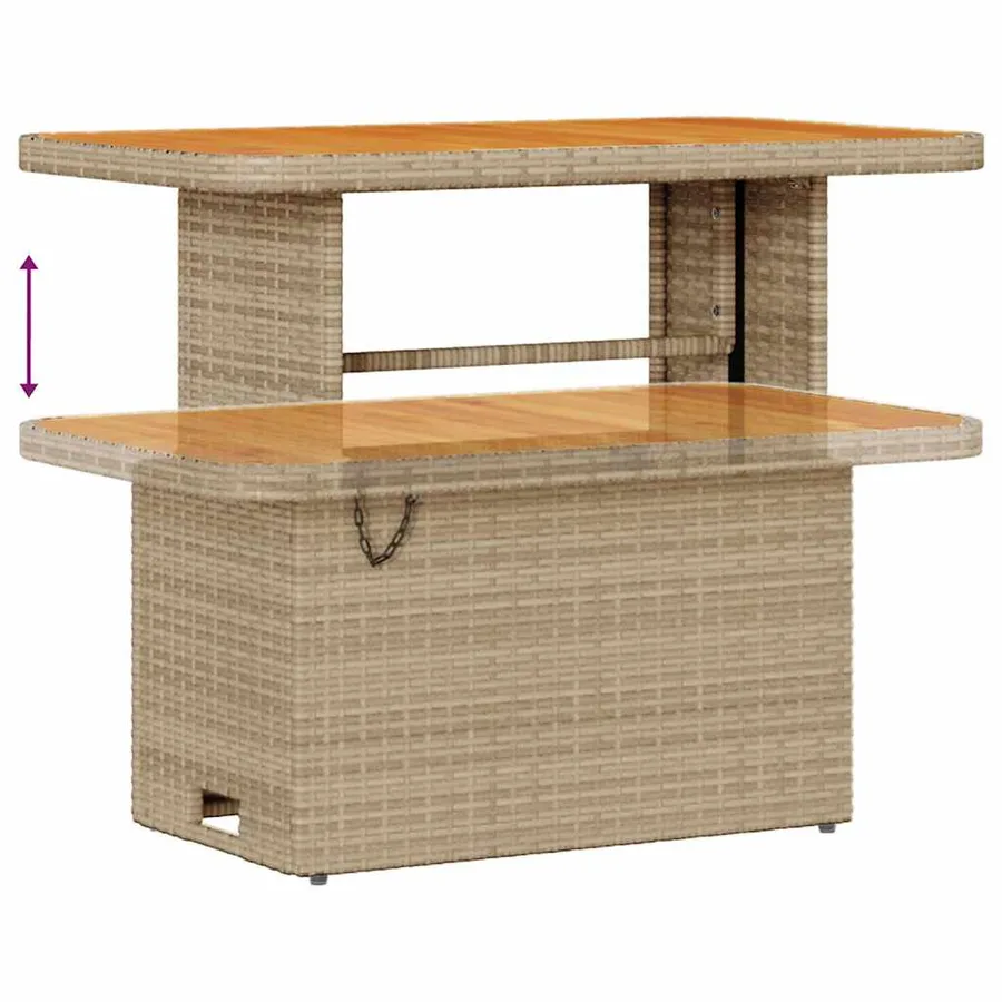 Ensemble de canapé de jardin 8 pcs Beige et Gris clair - 10