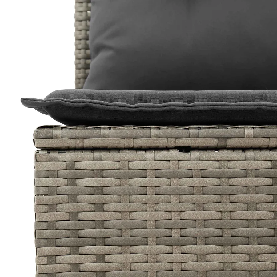 Ensemble de canapé de jardin avec coussin 13 pcs Gris - 7