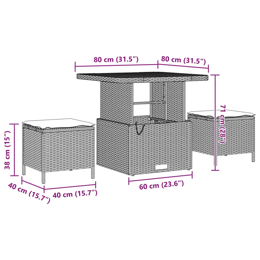 Ensemble de canapé de jardin avec coussin 13 pcs Gris - 9