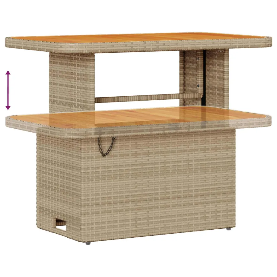 Ensemble de canapé de jardin 9 pcs Beige et Gris clair - 9