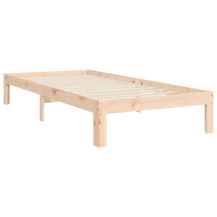 Cadre de lit sans matelas 90x200 cm bois de pin massif - 8