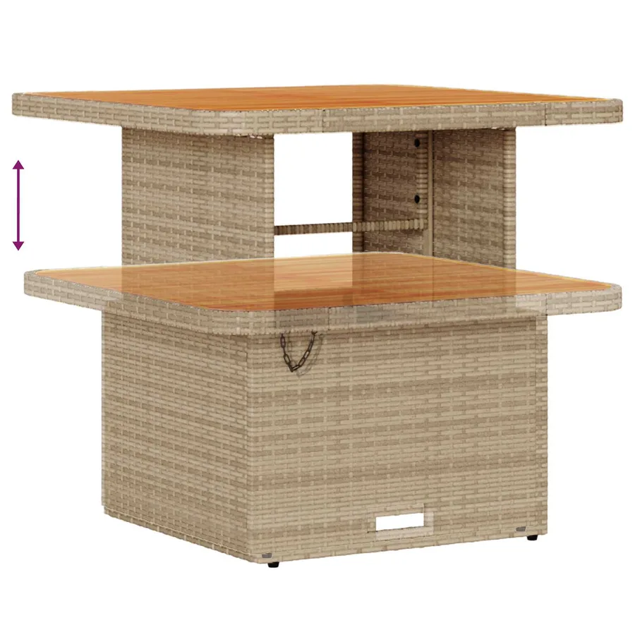 Ensemble de canapé de jardin 8 pcs Beige et Gris clair - 9