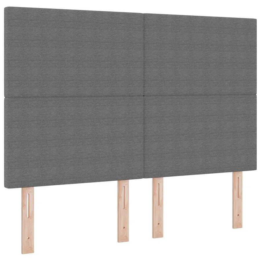 Lit à ressorts Gris clair et blanc 140 x 200 cm - 6