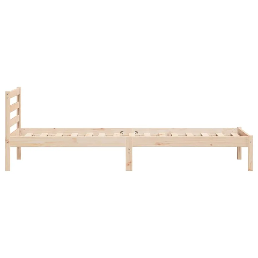Cadre de lit Marron 225,5 x 105,5 x 69,5 cm Bois de Pin Massif - 6