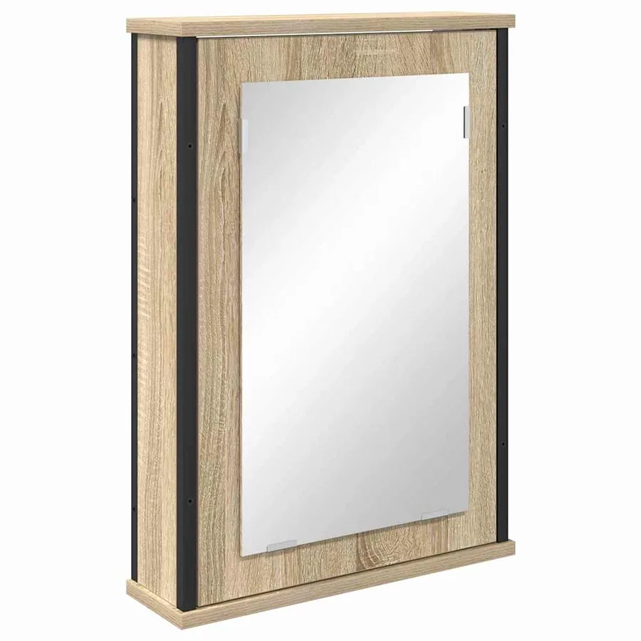 Ensemble de mobilier de salle de bain avec étagère 3 pcs Marron - 5
