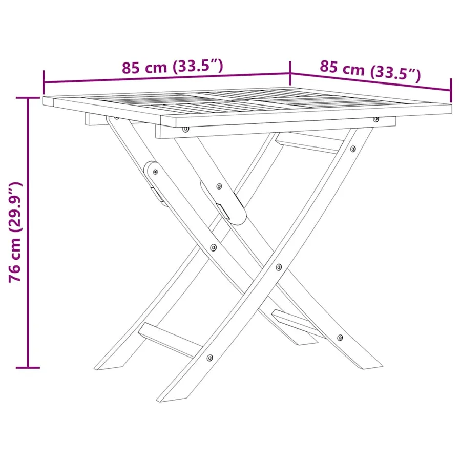 Salon de jardin 5 pcs Bois de teck massif - 11