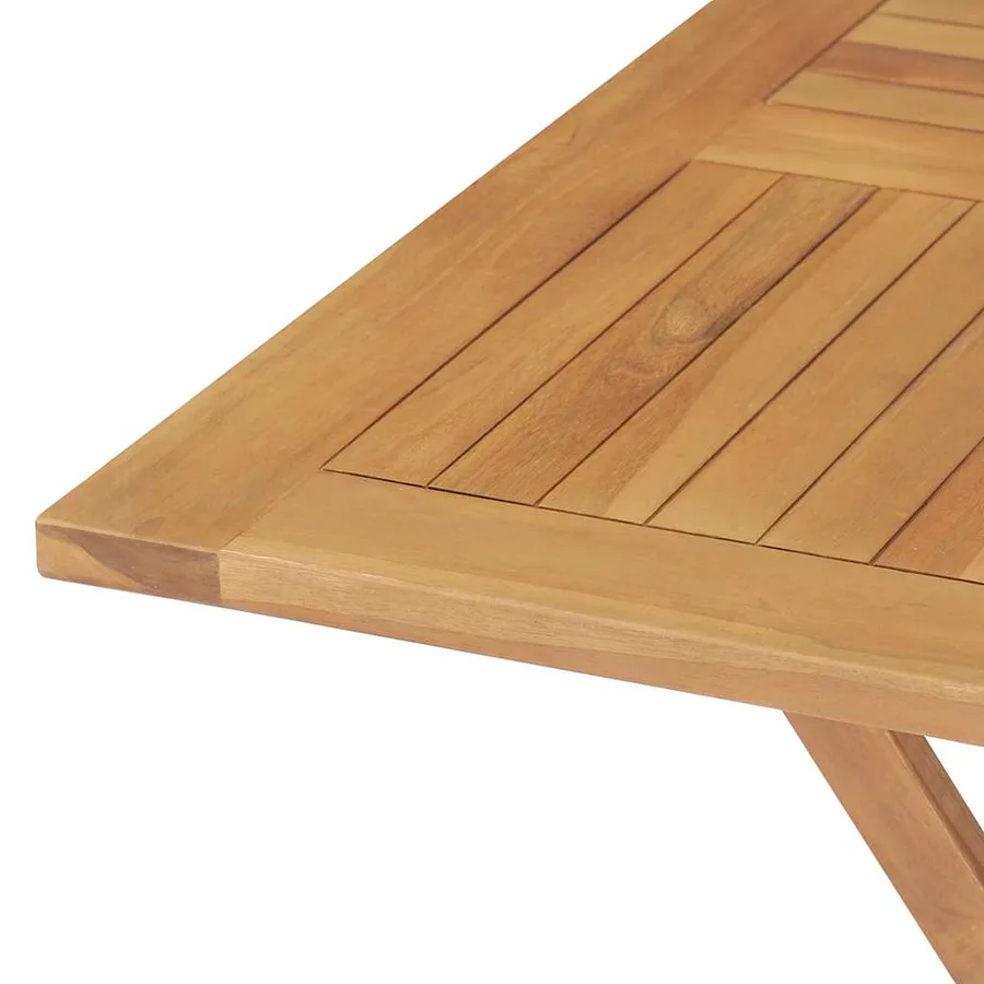 Salon de jardin 5 pcs Bois de teck massif - 6