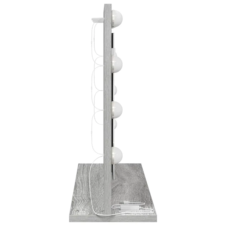 Miroir de vanité Rectangulaire Gris Sonoma 60 x 45 x 18 cm - 5