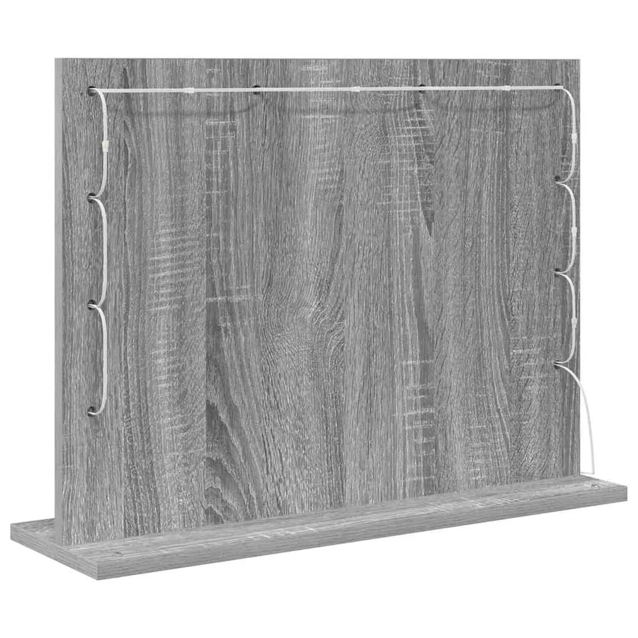 Miroir de vanité Rectangulaire Gris Sonoma 60 x 45 x 18 cm - 6