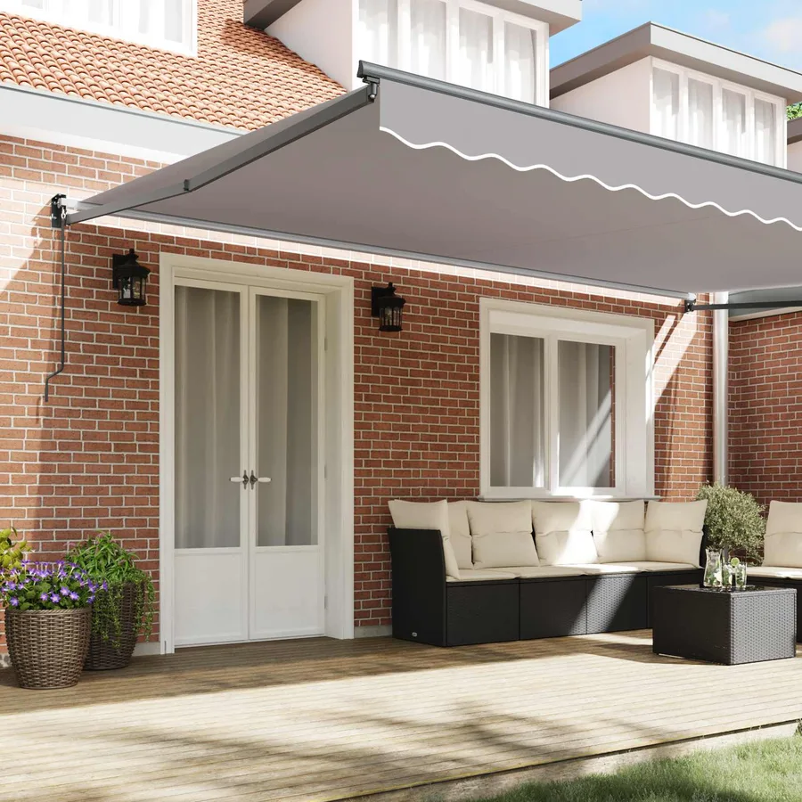 Auvent rétractable Gris clair 500 x 300 x 165 cm - 3