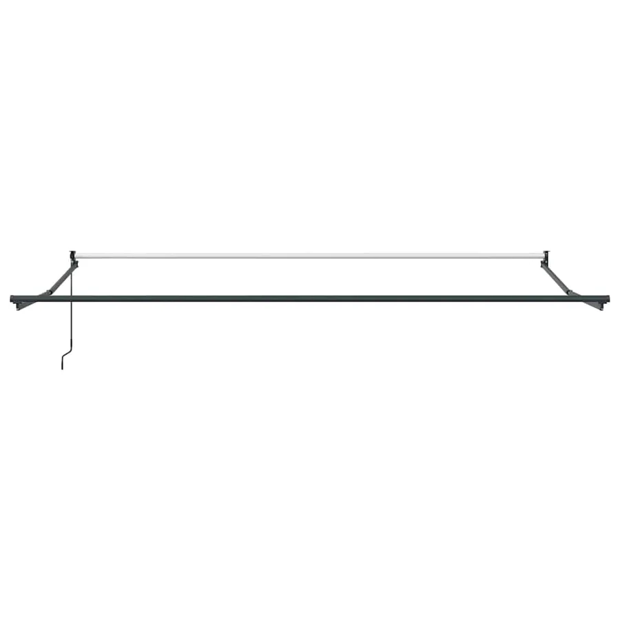 Auvent rétractable Vert et blanc 400 × 300 cm - 7