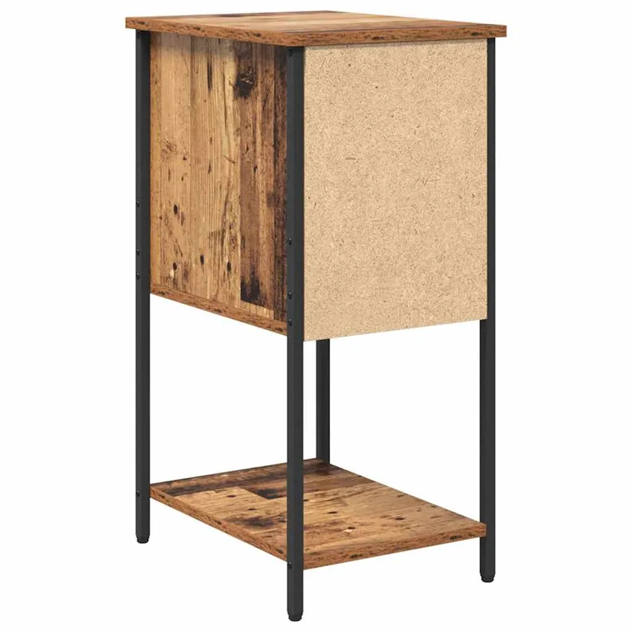 Cabinet de chevet avec tiroir 2 pcs Bois ancien 32 x 42 x 70 cm - 9