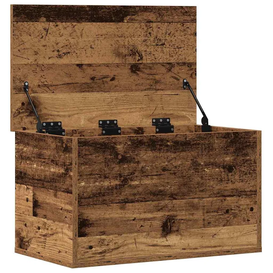 Boîte de Rangement avec stockage Bois Ancien 60 x 35 x 35 cm - 5