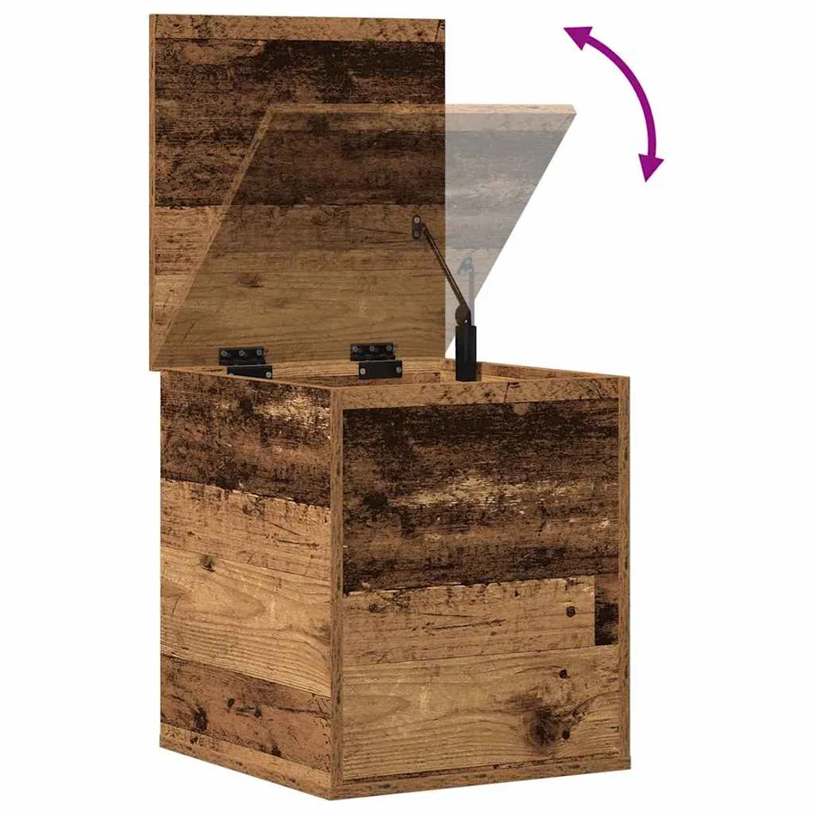 Boîte de Rangement avec stockage Bois Ancien 40 x 42 x 46 cm - 8
