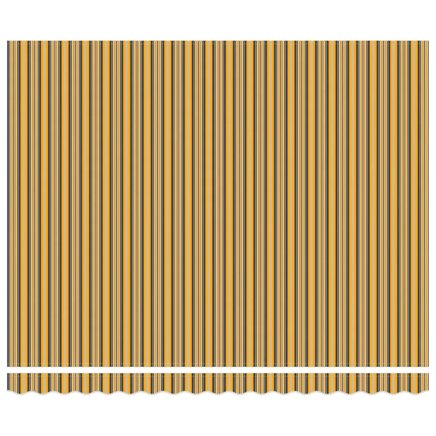 Cadre d'auvent Jaune et Gris 400 × 300 cm - 4