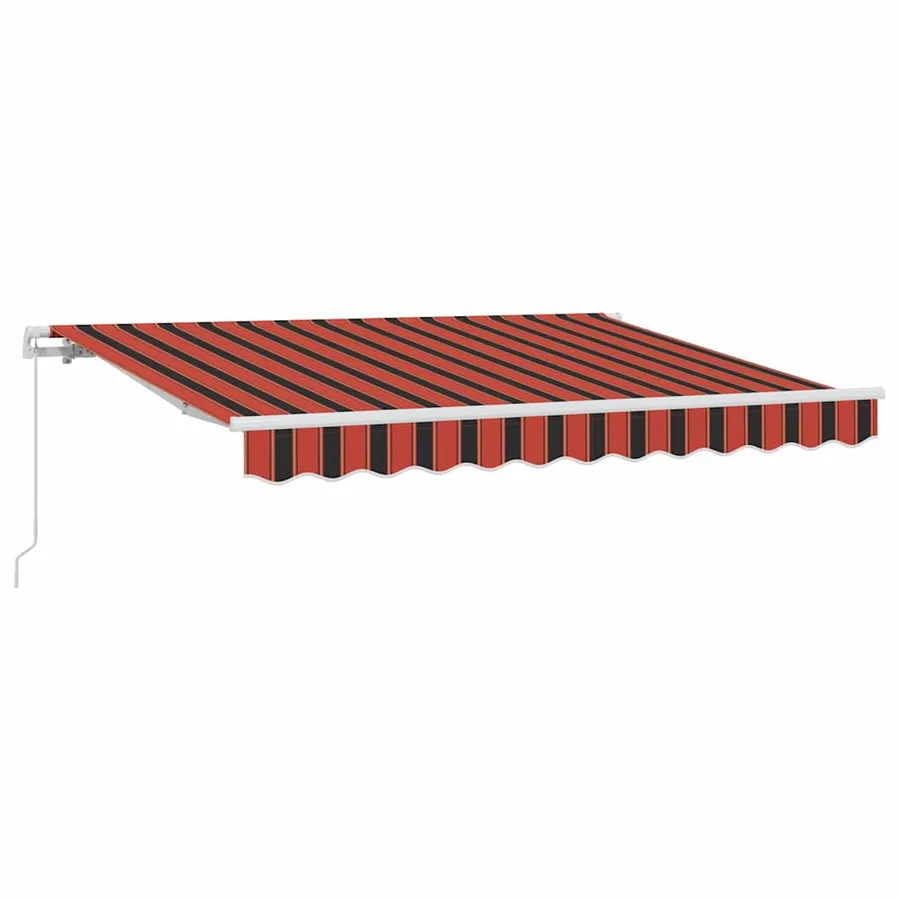 Auvent Rétractable Orange 250 x 200 cm tissu - 2