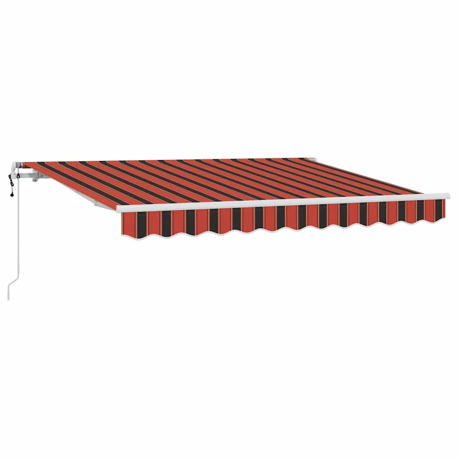 Auvent Rétractable Orange 250 x 200 cm tissu - 2