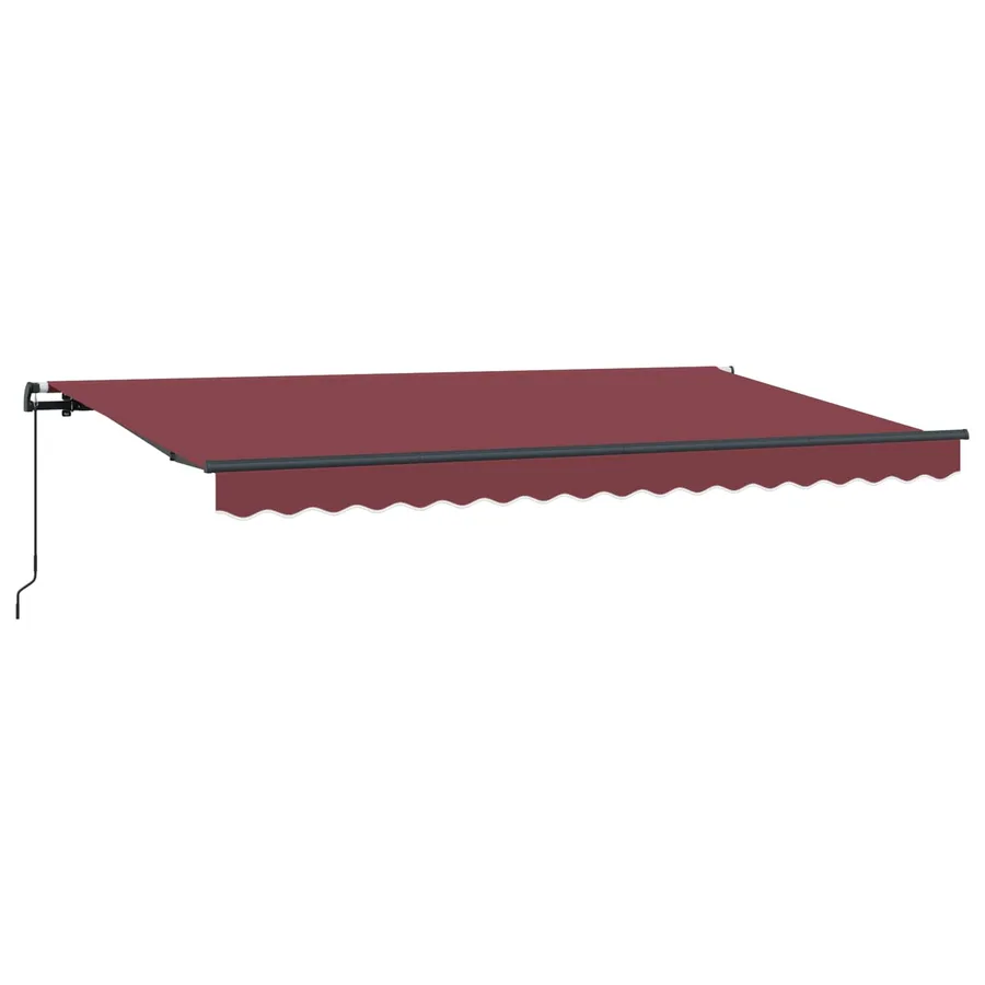 Auvent Rétractable Bordeaux 350 x 200 cm tissu - 2