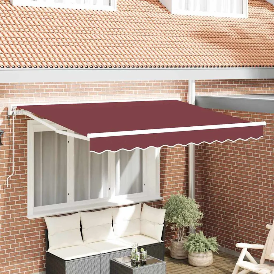 Cadre d'auvent Bordeaux 250 x 200 cm