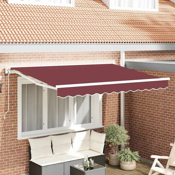Cadre d'auvent Bordeaux 250 x 200 cm