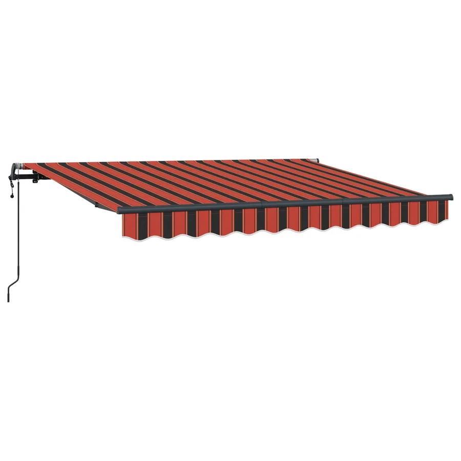 Auvent Rétractable Orange 300 x 200 cm tissu - 2