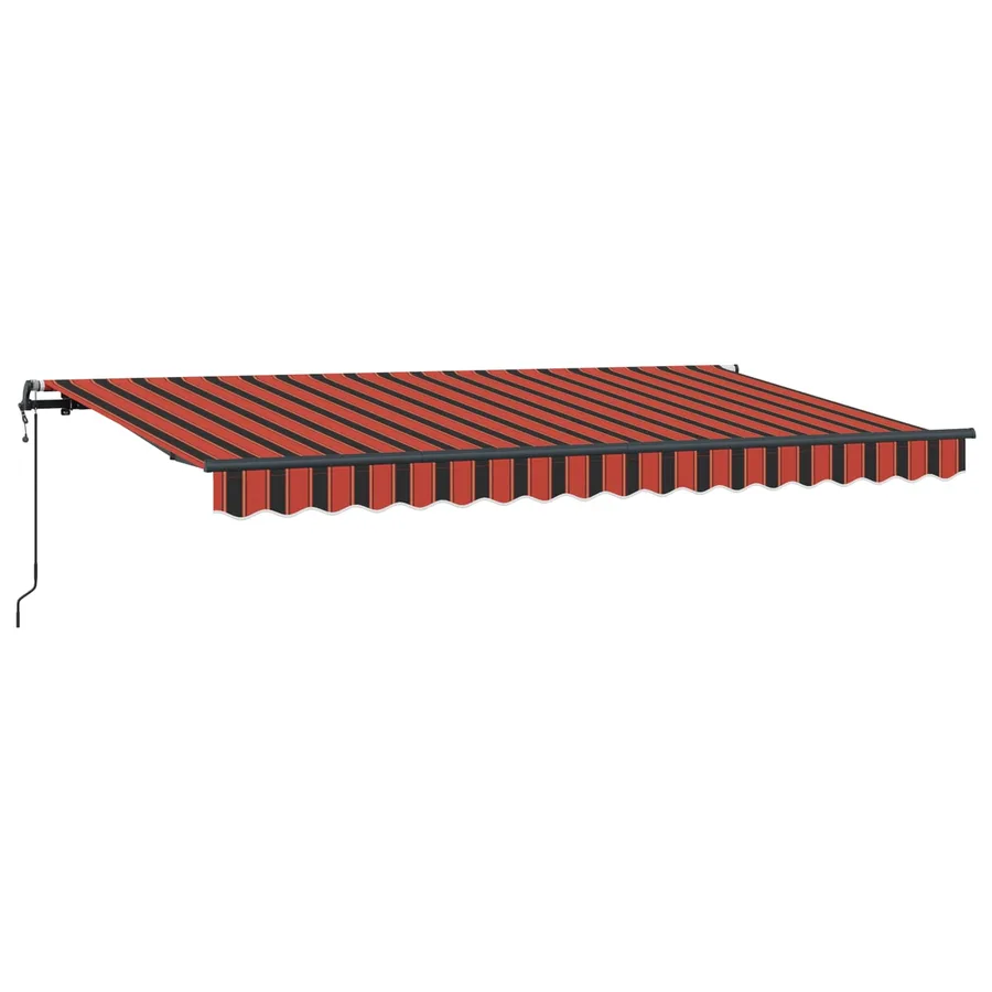 Auvent Rétractable Orange 350 x 200 cm tissu - 2