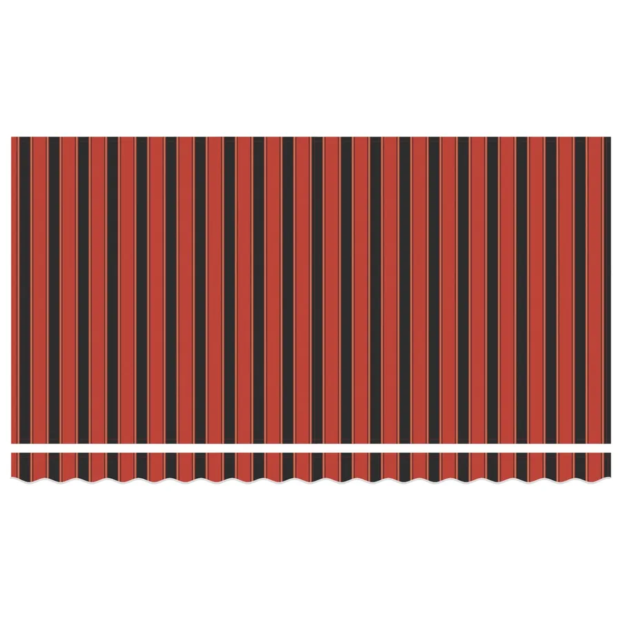 Auvent Rétractable Orange 350 x 200 cm tissu - 6