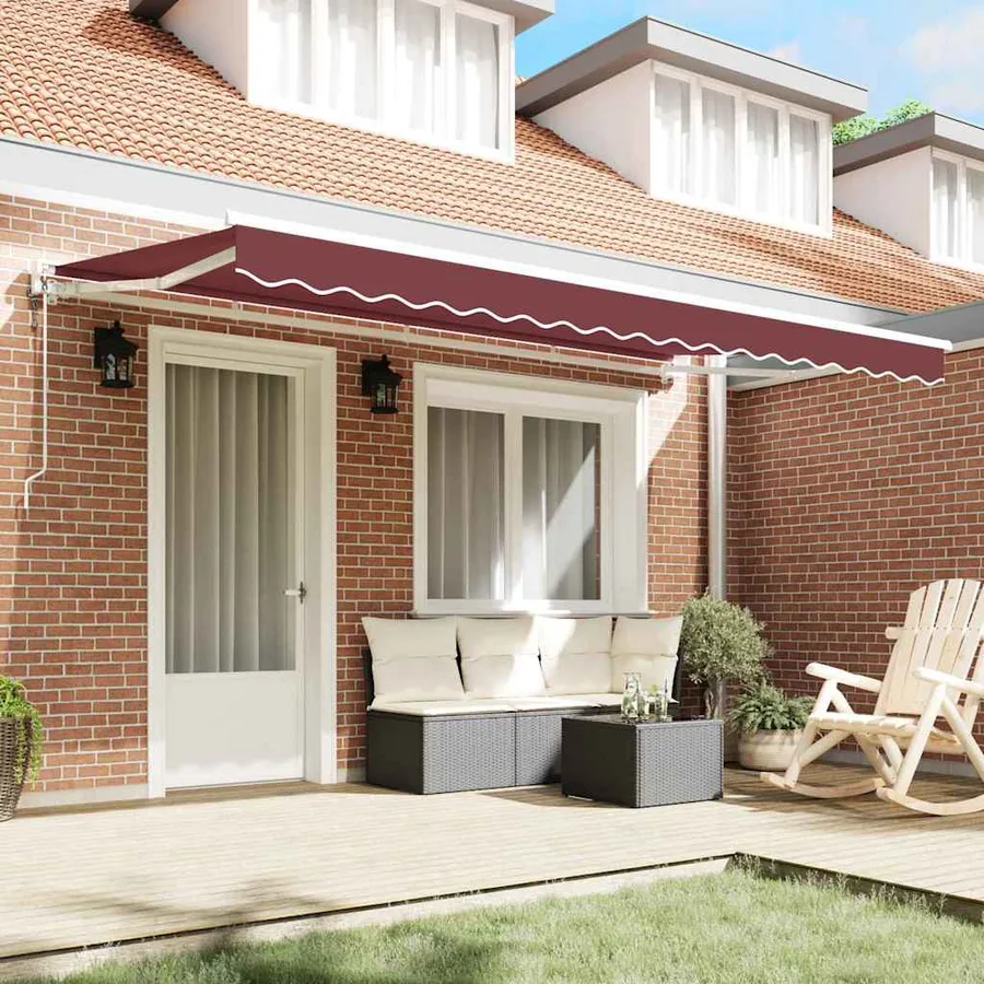 Cadre d'auvent Bordeaux 400 x 200 cm - 3