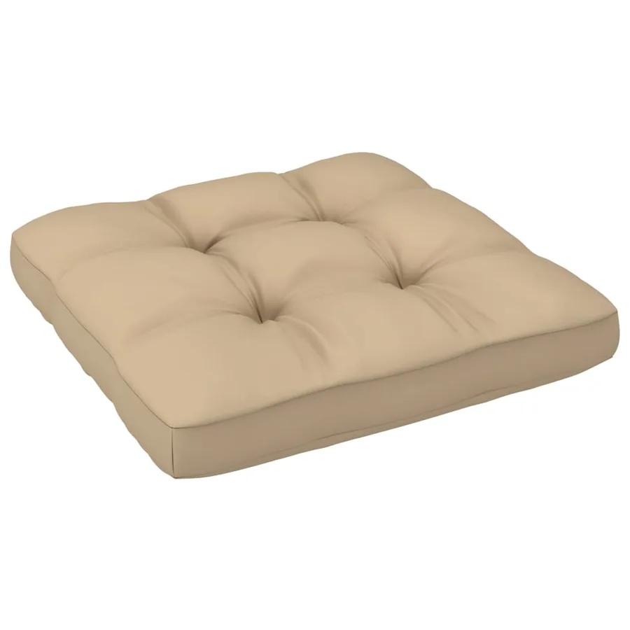 Salon de jardin palette 4 pcs et coussins Pin imprégné de blanc - 5