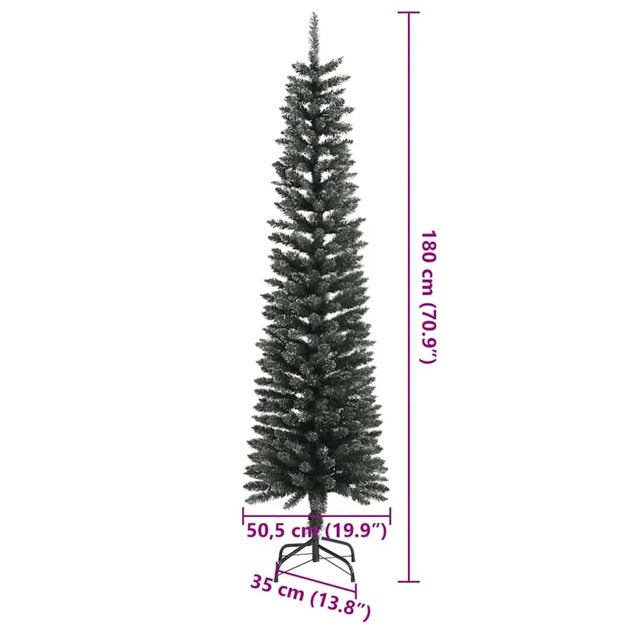 Sapin de Noël artificiel Vert 180 cm PVC, plastique et acier - 19