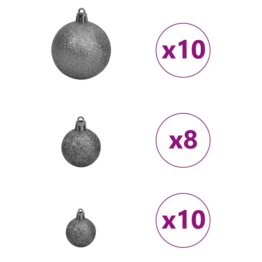 Sapin de Noël avec 300 LED avec support Vert 180 cm PVC - 7