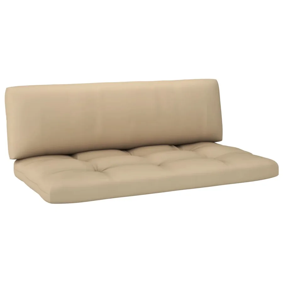 Canapé central palette de jardin Blanc Bois de pin imprégné - 5
