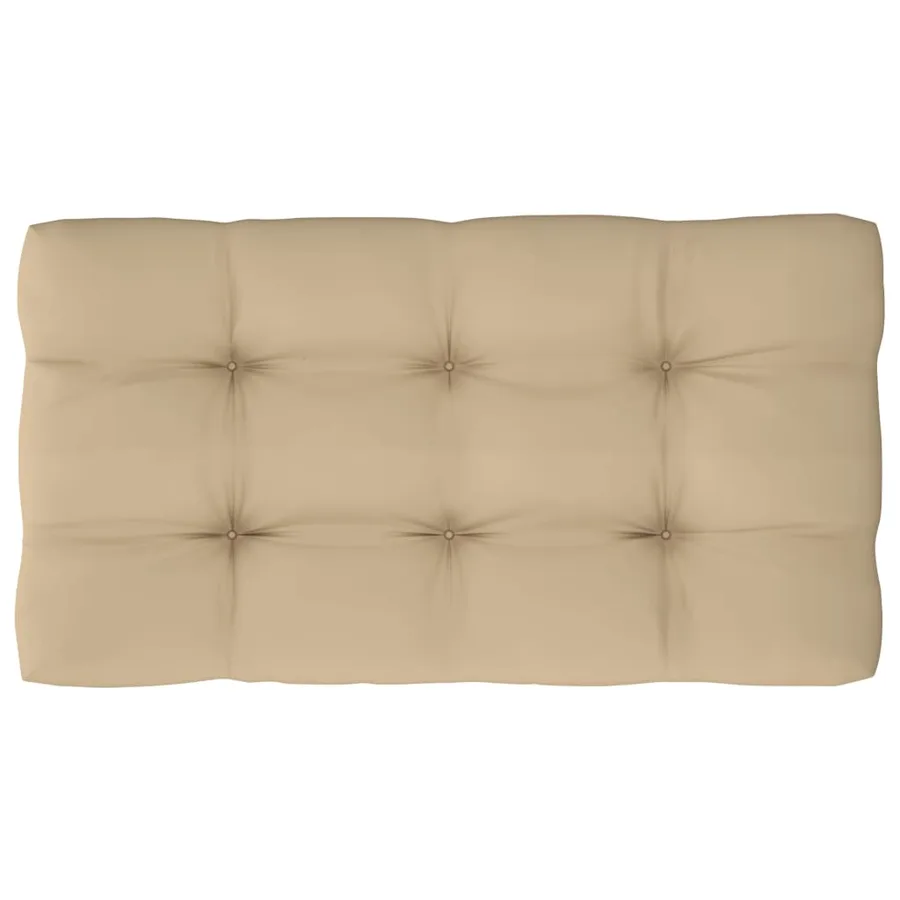 Canapé central palette de jardin Blanc Bois de pin imprégné - 8