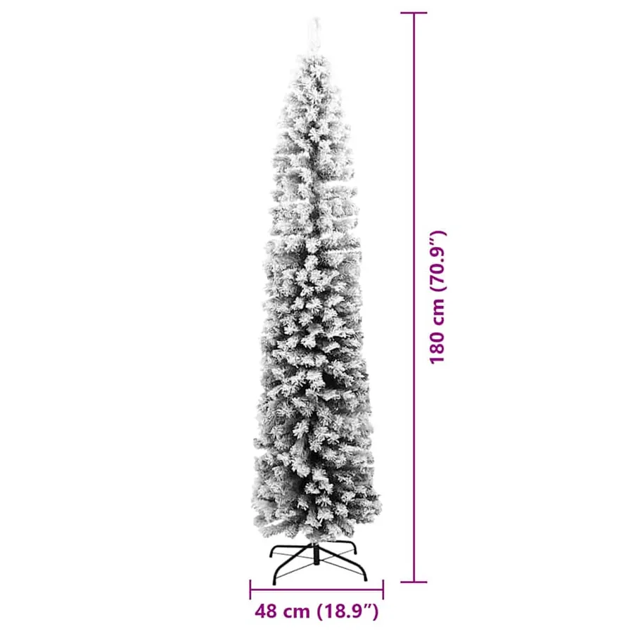 Sapin de Noël artificiel Vert 180 cm PVC et acier et plastique - 9