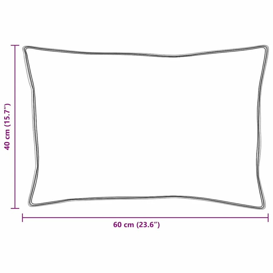 Oreiller avec oreiller Blanc 40 x 60 cm Coton - 9