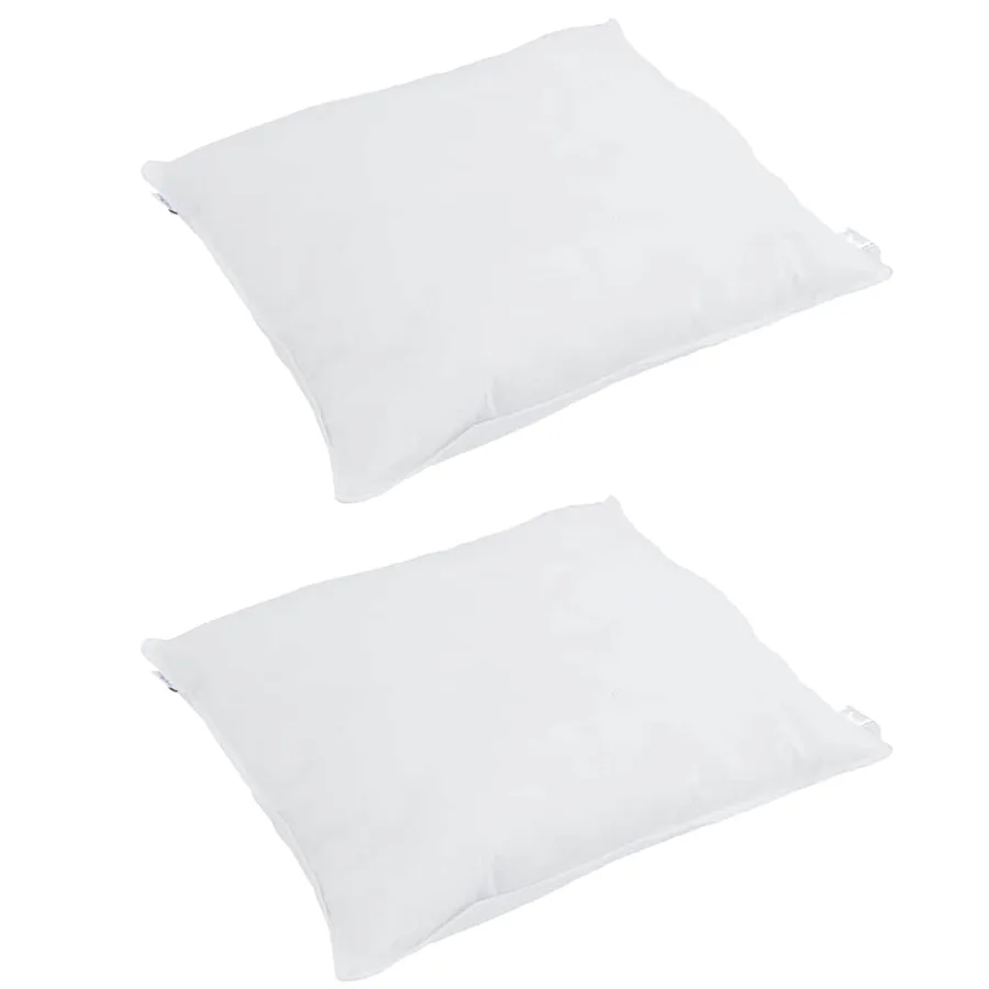 Oreiller avec oreiller 2 pcs Blanc 40 x 40 cm Plume - 3